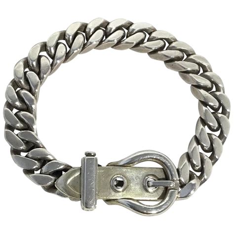 silver buckle bracelet hermes mesh|hermes leather bracelets.